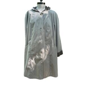 Vintage Gallery Woman 2X Hooded Beige Trench Coat